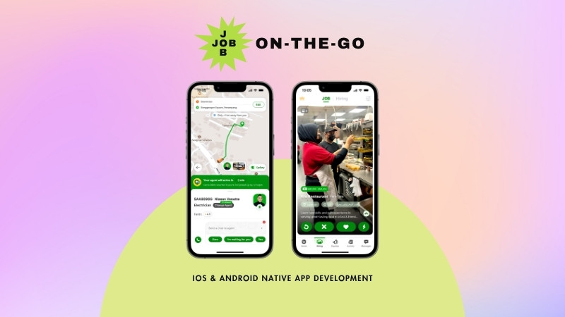 Jobly hiring platform mockup